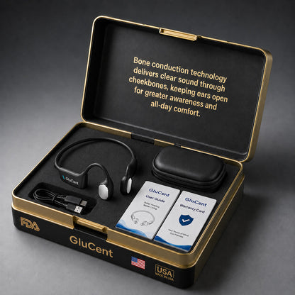 🔥 Final 2 Hours : Only Limited Stock Left🏆GluCent® Bone Conduction Smart Hearing Headphones （Mayo Clinic Recommended）