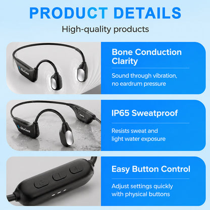 🔥 Final 2 Hours : Only Limited Stock Left🏆GluCent® Bone Conduction Smart Hearing Headphones （Mayo Clinic Recommended）